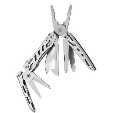 Nextool NE20146 EDC Keychain Multitool 10 in 1 Mini Pocket Knife MultiTool with Needlenose Pliers Scissors Mini Useful Cool Gadgets for Men Fathers Day Gifts from Daughter Sliver VMI Direct