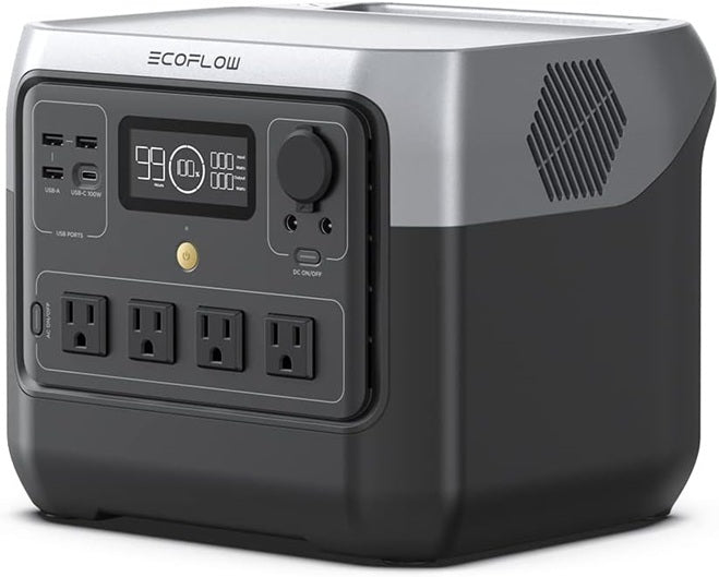 ECOFLOW Portable Power Station RIVER 2 Pro, 768Wh LiFePO4 Battery, 70 Min Fast Charging, 4X800W X-Boost 1600W AC Outlets, Solar Generator for Outdoor Camping and Home Use VMI Direct