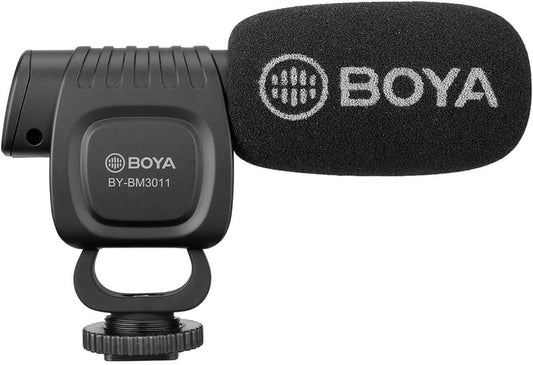 Boya BM3011 Compact Directional Condenser Shotgun Microphone for Smartphones Cameras Camcorders Audio Recorders Laptops Desktops VMI DIRECT