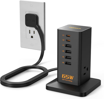 ‎Tessan TS-CS01 TS-CS02 TS-CS03 TS-CS04 Charging Station Block with Surge Protection