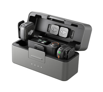 DJI Mic 3 (2 TX + 1 RX + Charging Case) Wireless Microphone for Smartphone & Camera