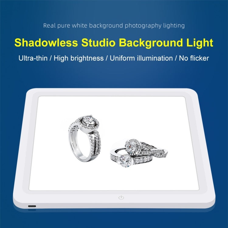 PULUZ LED PU5136 PU5131 PU5139 Photography Shadowless Bottom Light Lamp Panel Pad for 20cm 30cm 38cm Light box