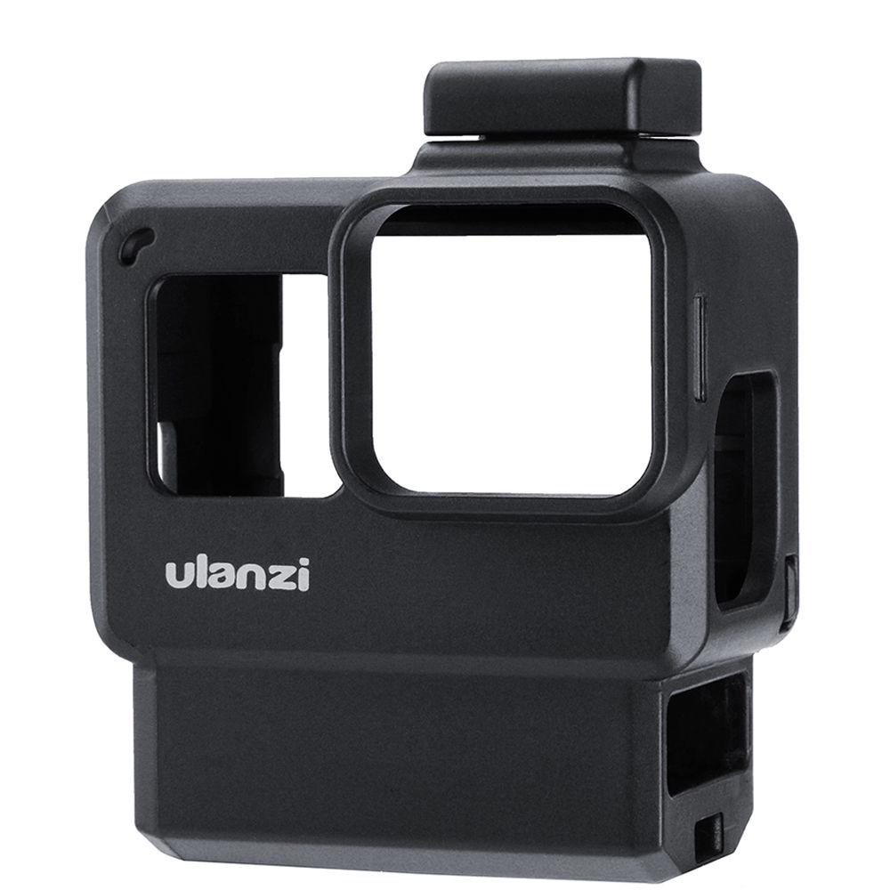 Ulanzi V2 PRO Cover Case Set up for GoPro Frame Cold Shoe Mount for GoPro Portable Housing case with Extend Microphone Port Cold Shoe Mount for Tripod Case Grip Accessories for GoPro Action Camera Handle accessory kit VMI Direct