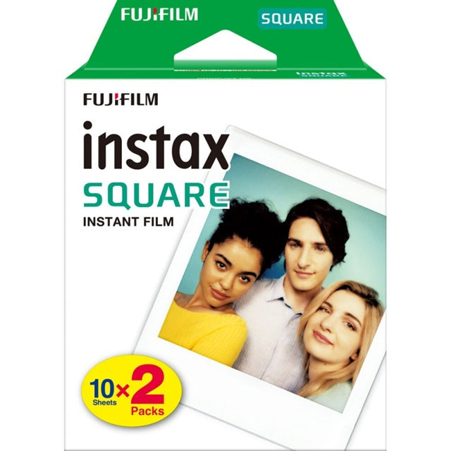 Fujifilm Instax Square Film Glossy 20s Plain Film Compatible with Fujifilm instax Square Camera VMI