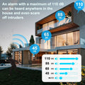 2 in 1 Door and Window sensor Alarm with 110 dB loud sound to scare intruders