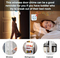 2 in 1 Door and Window sensor Alarm wireless door chime for toddler safety on doors windows fridge and cabinets