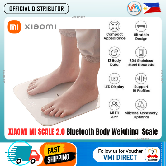 Xiaomi Mi Scale 2.0 Smart Bluetooth Body Weighing Scale APP Control LED Weight Scale Dual Mode For People, Animals and Objects Display Bluetooth 5.0 IOS Android Body Weighing Scale - VMI Direct