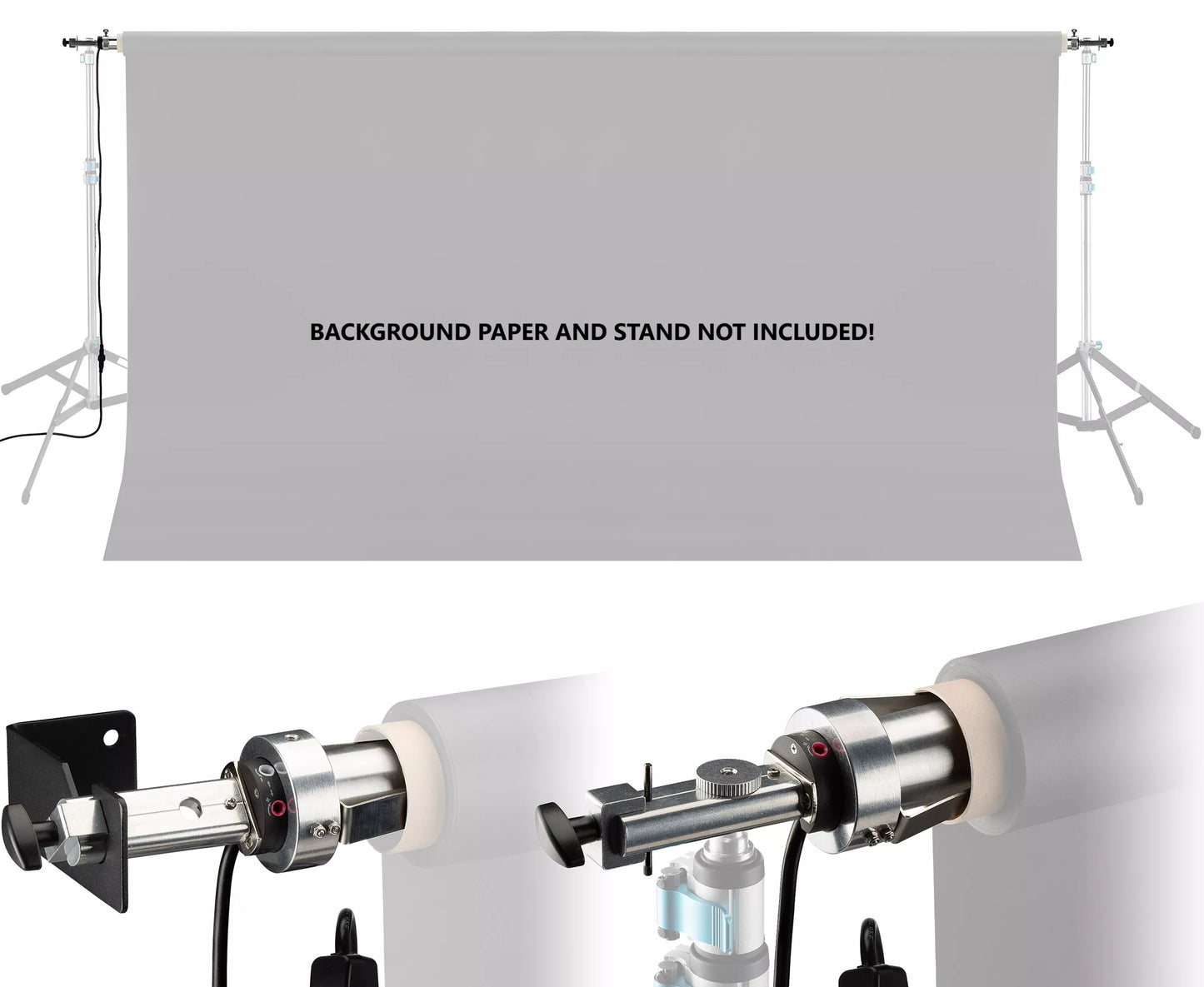 1 to 6 Axis Electric Background Roller System with Weighted Bar for Paper Background 2.72x10 Meters VMI