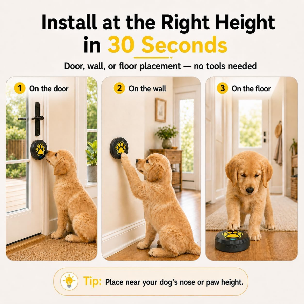 Daytech PB10 Wireless Smart Dog Training Doorbell