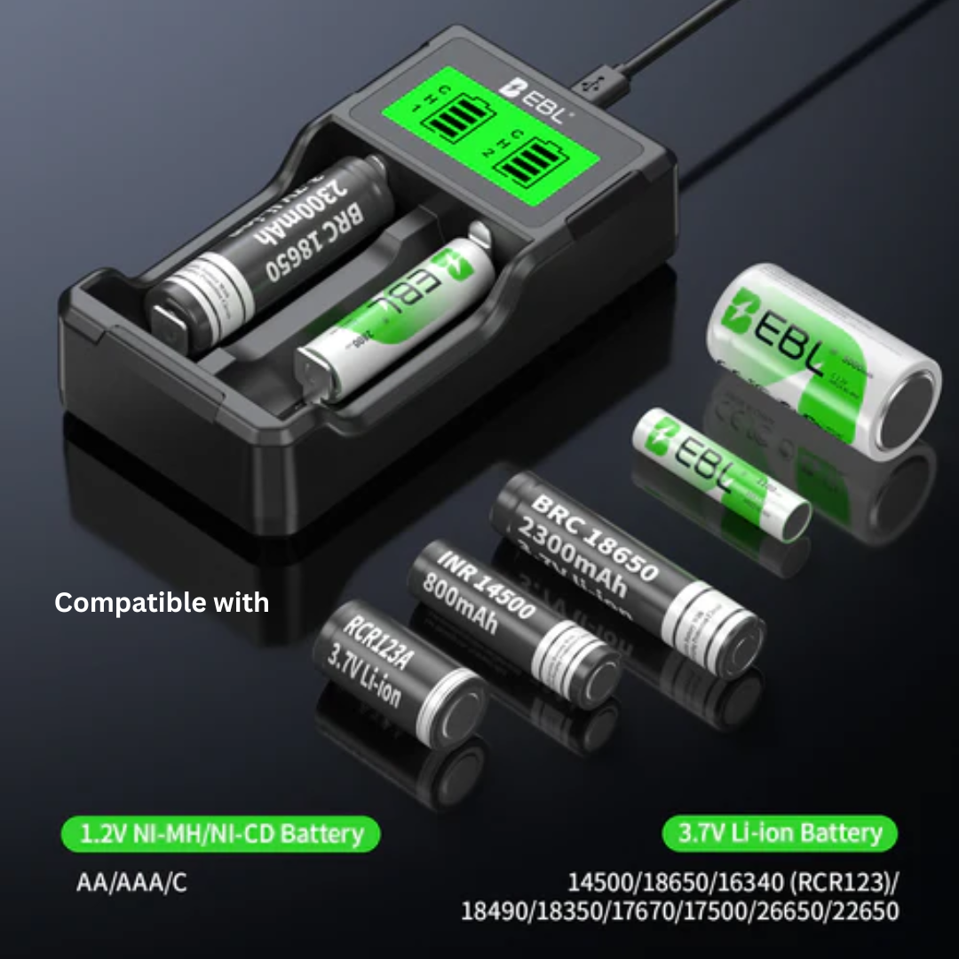 EBL TB-6030 AA AAA Li-ion NiCd NiMH Charger with LCD Display