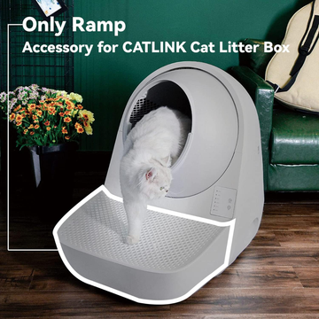 CATLINK Ramp 2 Anti-Tracking Cat Litter Box Stairs & Entry Ramp, Ergonomic Incline Step for Senior Cats & Kittens, Reduces Litter Tracking, Compatible with CATLINK Scooper Series Automatic Boxes