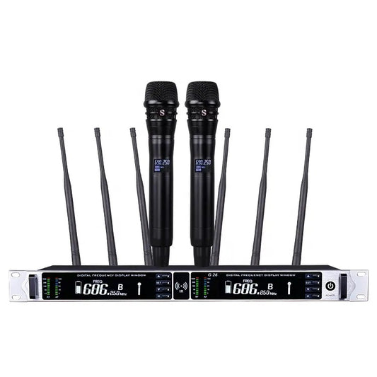 Xtuga G-26 Six Antennas 800m Effective Distance True Diversity Receiving Wireless Microphone VMI