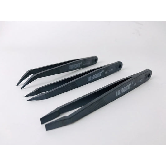 Jakemy JM-T11 Conductive Tweezer 3in1 Set Fine  Flat Curve