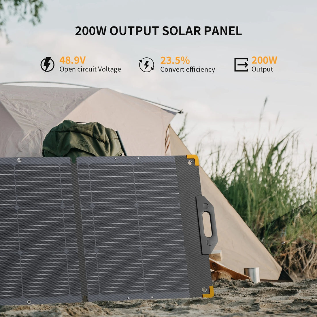 Pecron 200W 45V Portable Foldable Solar Panel for E600LFP E1500LFP E2000LFP E3600LFP Power Station