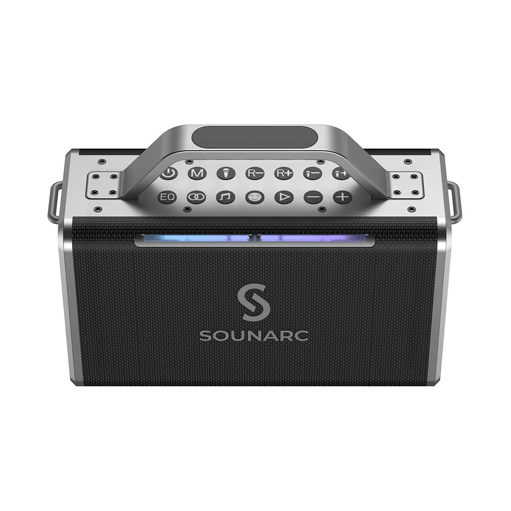 Sounarc by Tronsmart K2 Portable Bluetooth Karaoke Party Speaker with 2 Wireless Microphones IPX6 Waterproo