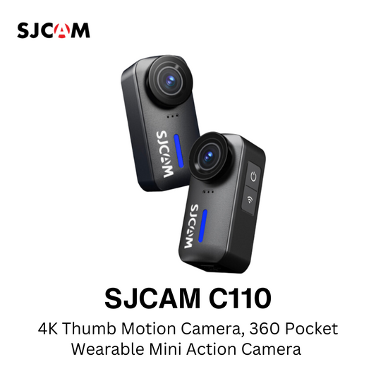 SJCAM C110 4K 30FPS Action Camera Waterproof Motorcycle Sports Outdoor Cycling Moto Vlog  Pocket Cam