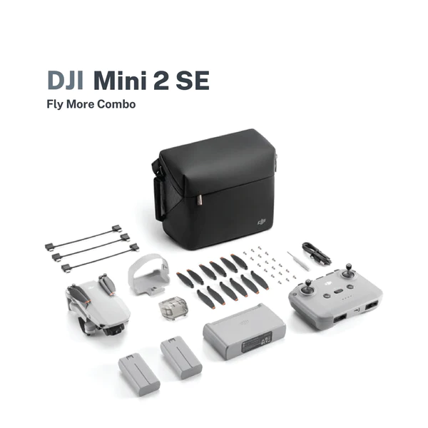 DJI Mini 2 SE Fly More Combo Remote-Controlled 2.7K HD Camera Drone with 32gb SD card & Power bank