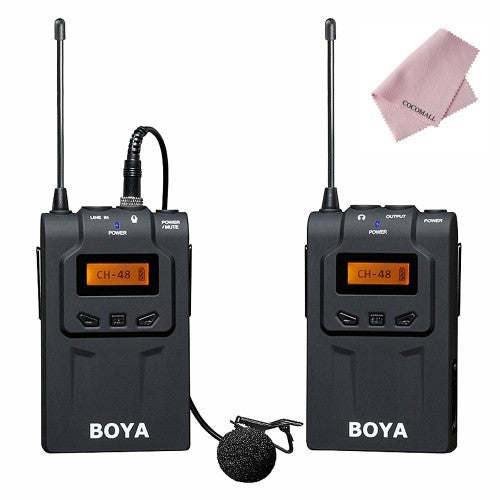 BOYA BY-WM6 Wireless Lavalier Microphone System for DSLR Camera Camcorder