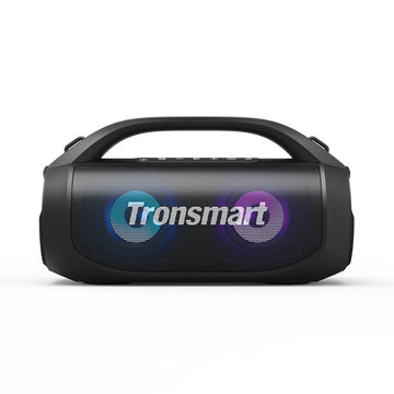 Tronsmart Bang SE 40W Portable Party Speaker Ultra Portable Stereo Pairing Flare Up Party IPX6 Waterproof Bluetooth 5.3 Voice Assistant Support Siri Cortana Google Assistant 3 Lighting Modes Party Box Bluetooth Speaker With Handle & Detachable Strap - VMI