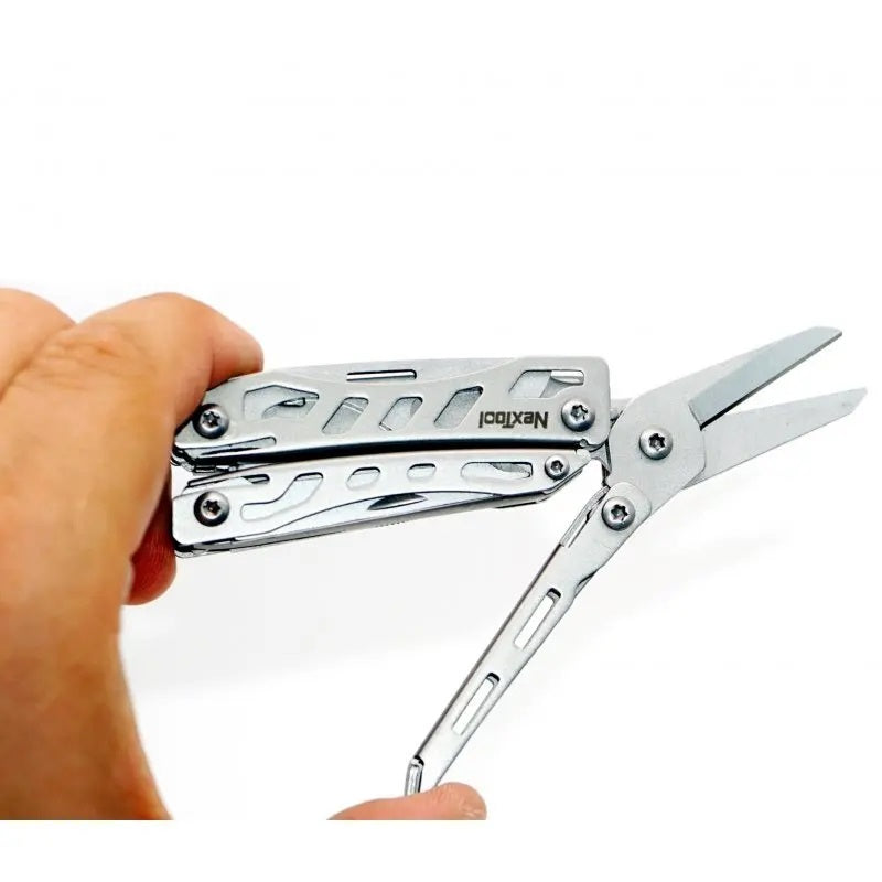 Nextool NE20146 EDC Keychain Multitool 10 in 1 Mini Pocket Knife MultiTool with Needlenose Pliers Scissors Mini Useful Cool Gadgets for Men Fathers Day Gifts from Daughter Sliver VMI Direct
