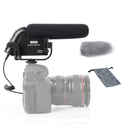 BOYA BY-VM190 Microphone with Windshield For DSLR video cameras