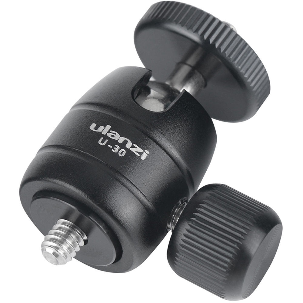 Ulanzi U-30 Aluminum Mini Tripod Ball Head 360 Degree Rotating Swivel Tripod Ballhead Bracket