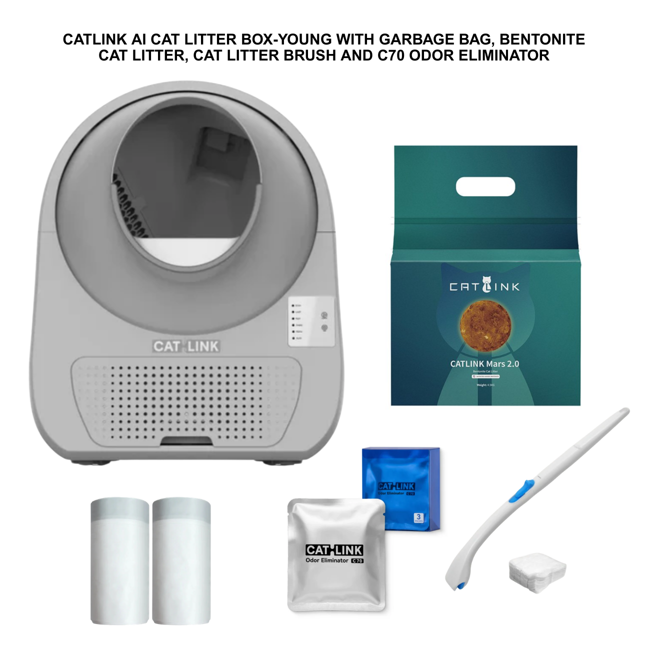 CATLINK Scooper Young Pro-X Self-Cleaning Litter Box Bundle Set