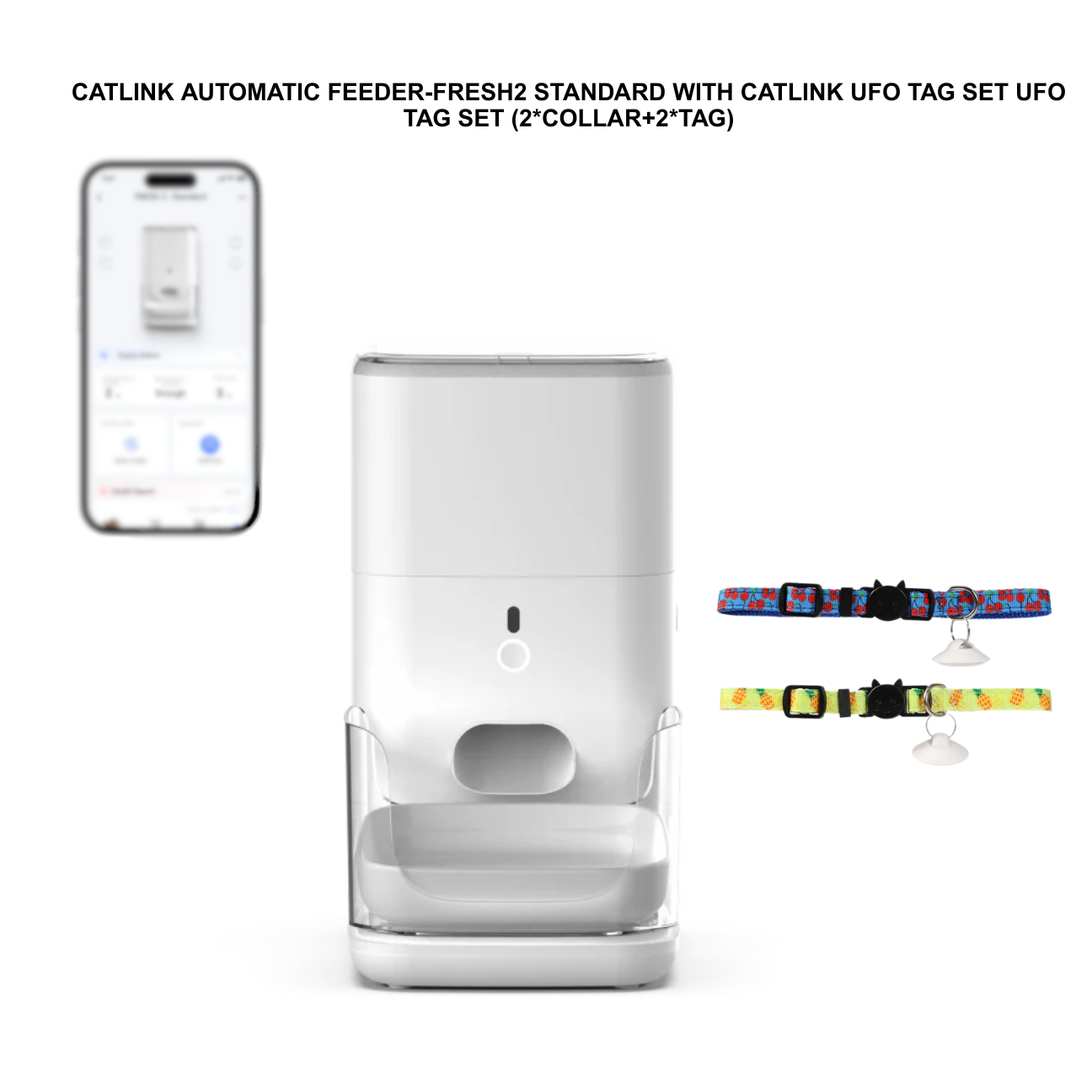 CATLINK Fresh 2 Automatic Feeder 4L Food Storage WiFi Connection APP Control Health Monitoring Real Time Monitoring For Cats and Small Dogs