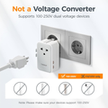 TESSAN GM-3001DCR-GR 25W Ultra-Thin Universal Travel Adapter