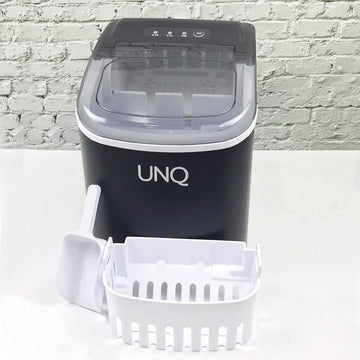 UNQ Portable New Type Ice Maker Automatic 15KG Quick Ice Maker Small Ice Maker Pop Bullet Round Ice Cube Maker Portable Automatic Electric Household Mini Square Shape Three Steps Ice Making Machine  by Hicon -  VMI DIRECT