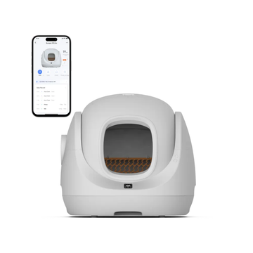 CATLINK SCOOPER SE Lite Automatic Cleaning Cat Litter Box Whisper-Quiet 40dB Operation 7-Day Waste Capaity Spacious 70L Globe App Monitoring Health Tracking Easy Maintenance Universal Litter Compatibility Perfect For Renters Minimalists