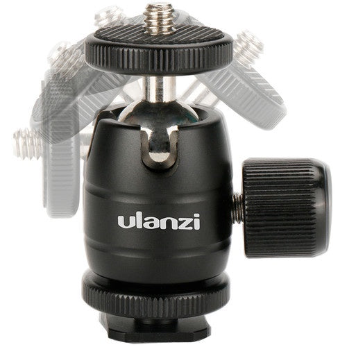 Ulanzi U-30 Aluminum Mini Tripod Ball Head 360 Degree Rotating Swivel Tripod Ballhead Bracket