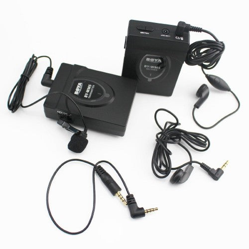 BOYA BY-WM5 DSLR Camera Wireless Lavalier Microphone Recorder System