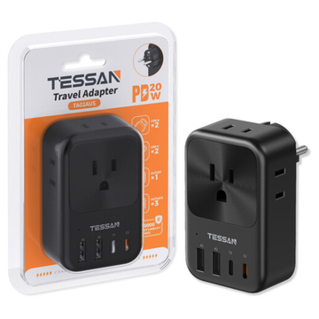 TESSAN TA02AUS International Power Adapter by VMIDirect