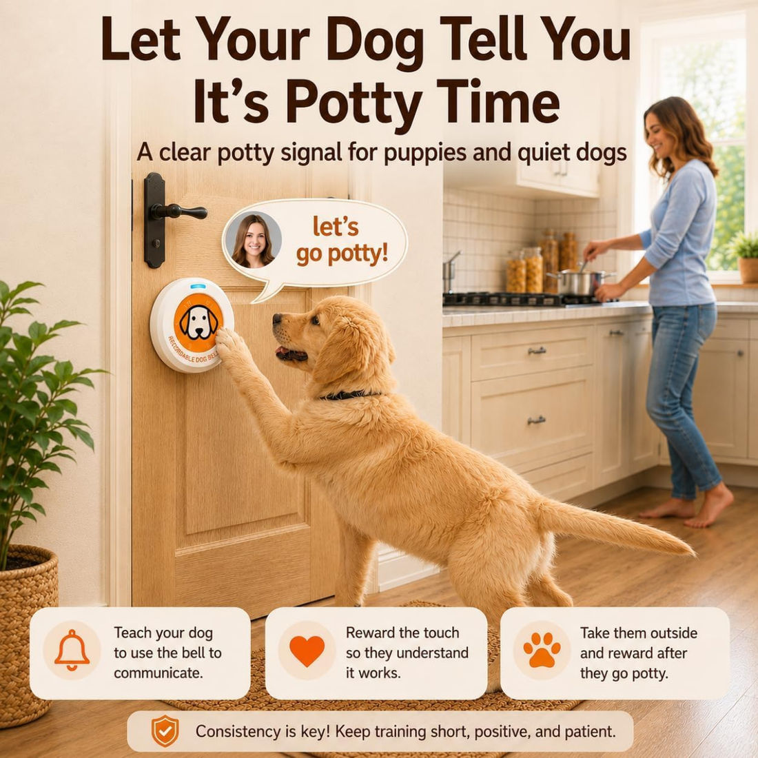 Daytech PB11 Recordable Dog Doorbell
