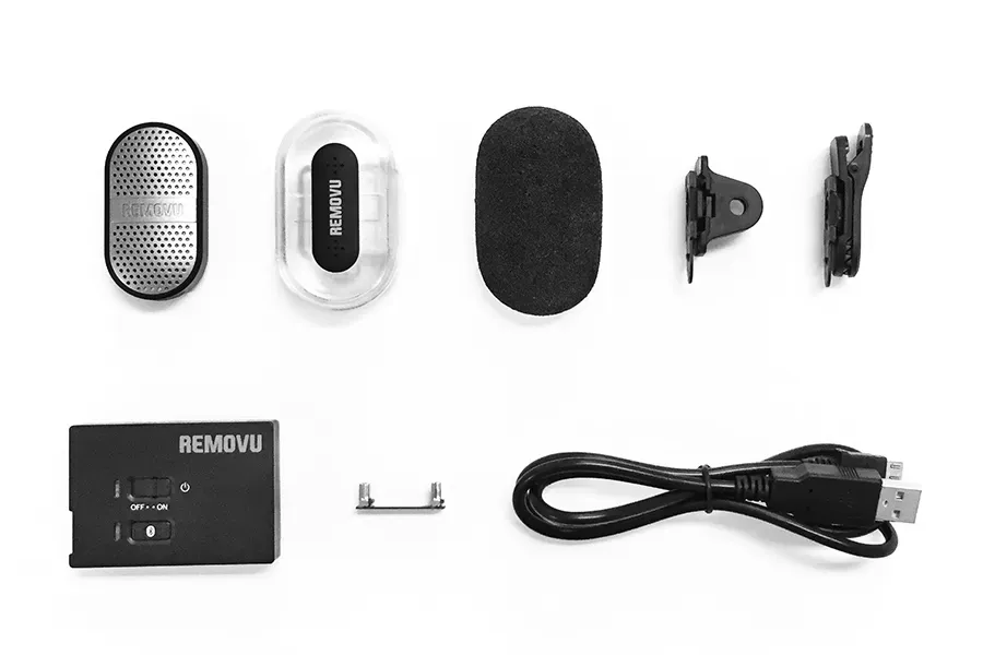 Removu RM-M1+A1 Wireless Microphone and Receiver for GoPro Hero4 Hero3 Hero3