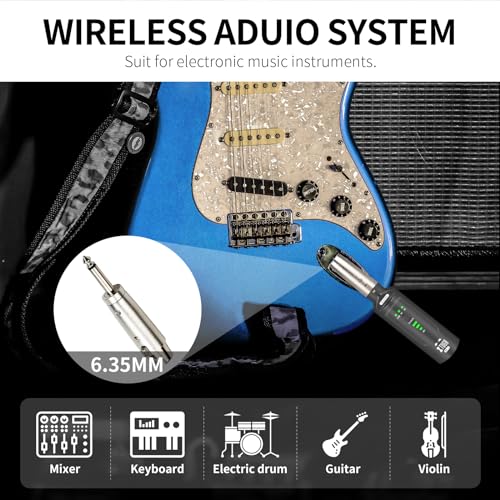 XTUGA SF1 UHF Microphone Wireless XLR Transmitter and Receiver Wireless Guitar Transmitter Receiver