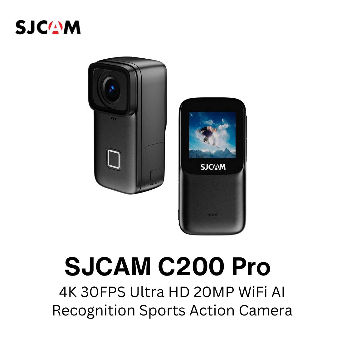 SJCAM C200 Pro 4K 30FPS Ultra HD 20MP WiFi AI Recognition Sports Action Camera VMI Direct