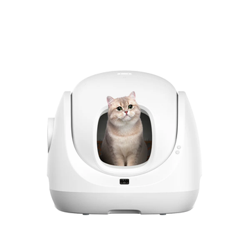 CATLINK BayMax Scooper SE Smart Litter Box Quiet Operation Automatic Cleaning Large Waste Capaity Spacious Globe App Monitored Health Tracking Easy Maintenance Universal Litter Compatibility Perfect For Single or Two-Cat Households Renters  Minimalists