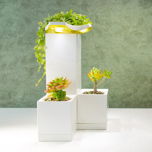 VMI DIRECT LeGrow Shine Smart Indoor Planter - Garden Tower with Artificial Sunlight / Growth Lamp