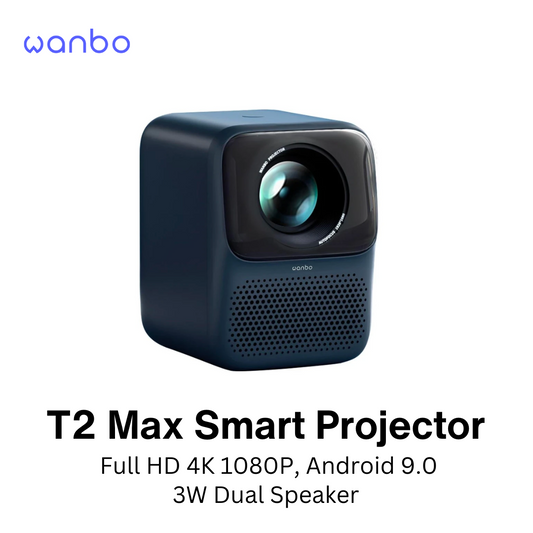 Wanbo New T2 Max Auto Foucs Projector 1080P Full HD 4K Decoding Android 9.0 Home Theater Set VMI