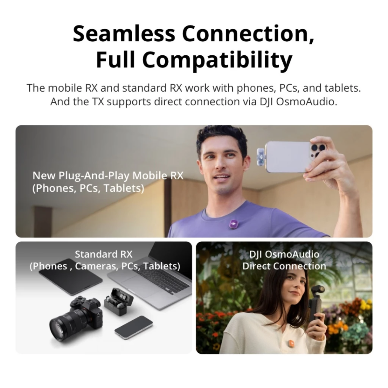 DJI Mic Mini 2 Wireless Lavalier Microphone System with Dual Transmitters for Vlogging Recording