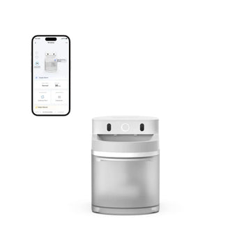 CATLINK AI Wireless Water Fountain 2.3L Built-in Rechargeable 5000 mAh Lithium Battery 7 Layers Filtration 30DB Ultra-Quiet Water Pump Smart App Control Health Monitoring for Cats and Small Dogs - VMI