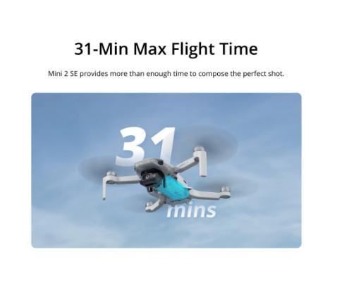 DJI Mini 2 SE Fly More Combo Remote-Controlled 2.7K HD Camera Drone with 32gb SD card & Power bank