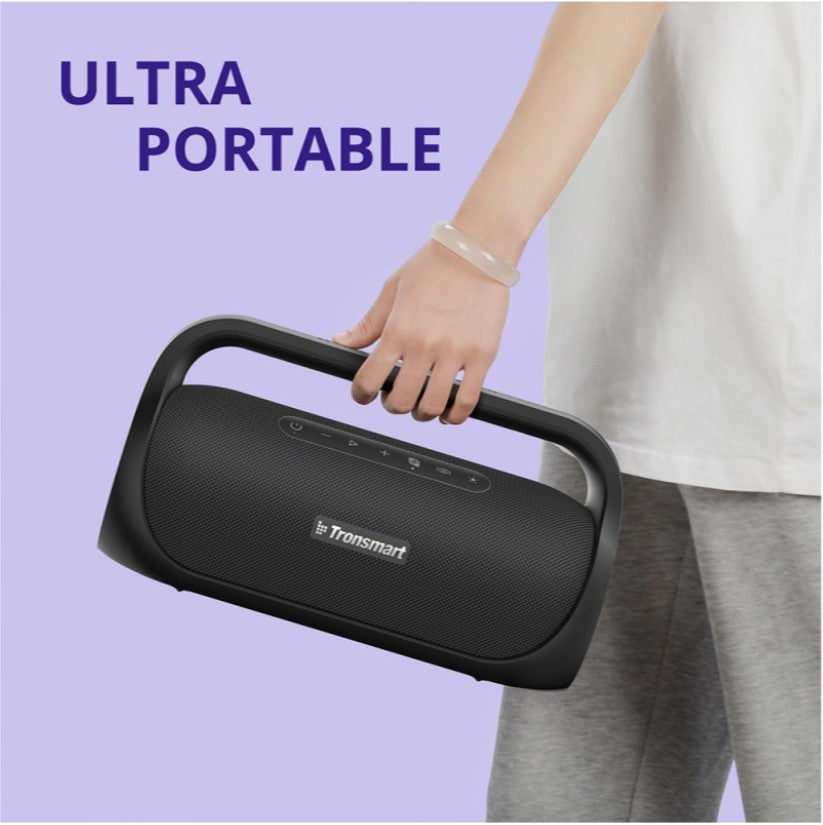 Tronsmart Bang Mini Bluetooth Portable Party Speaker Exceptional Stereo Sound SoundPulse® Audio Beat-driven Light Show IPX6 Waterproof 50W 15 Hours of Playtime Stereo Pairing Built-in Powerbank Beat Oriented Light Show True Wireless Stereo - VMI Direct