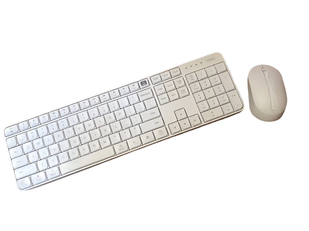 MIIIW Wireless Keyboard and Mouse Set with One Key Switch for Mac Windows Laptop Macbook iMac Desktop VMI DIrect