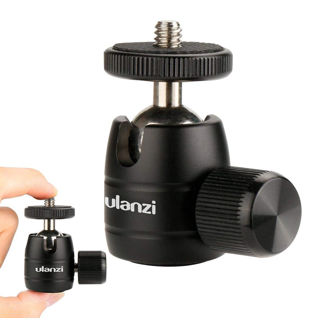 Ulanzi U-30 Aluminum Mini Tripod Ball Head 360 Degree Rotating Swivel Tripod Ballhead Bracket