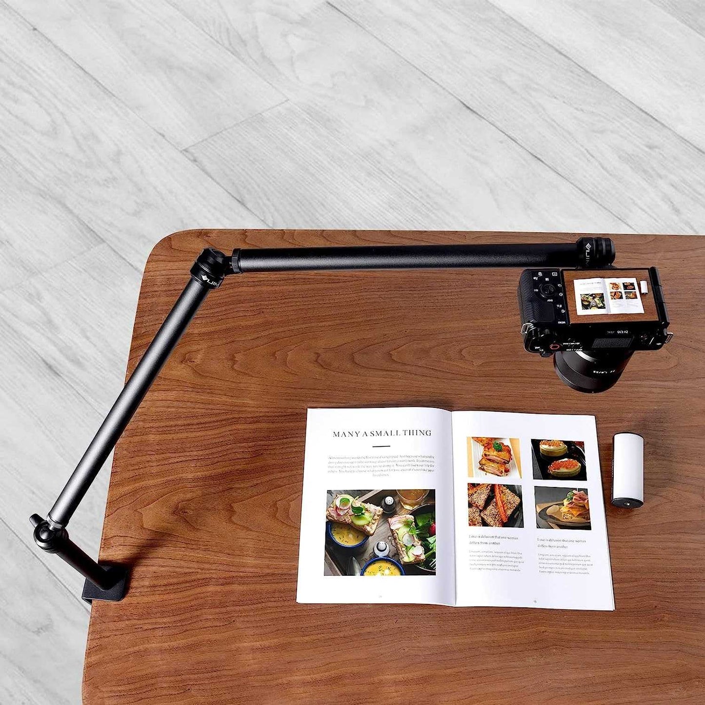 LS08 Professional Desktop Live Streaming Stand 3-Section Flexible Extendable Arm Aluminum Alloy