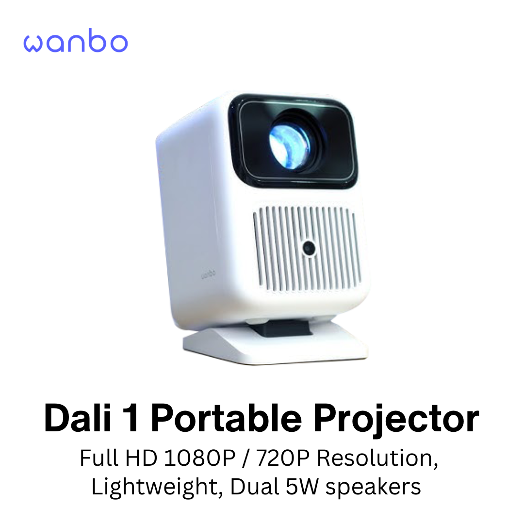 Wanbo Dali 1 Portable Projector Auto Focus Obstacle Avoidance Android 9.0 HIFI Speaker Projector VMI