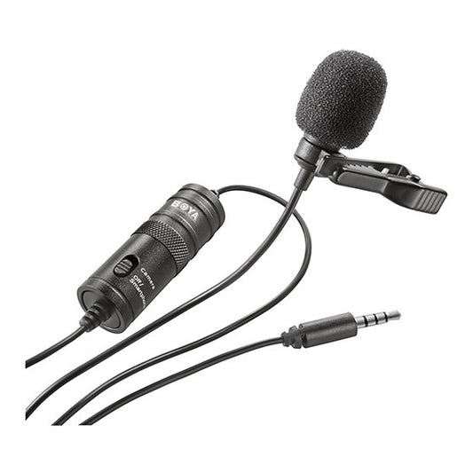 BOYA BY-M1 Omni-Directional Lavalier Lapel Microphone for Smartphones and DSLR Cameras
